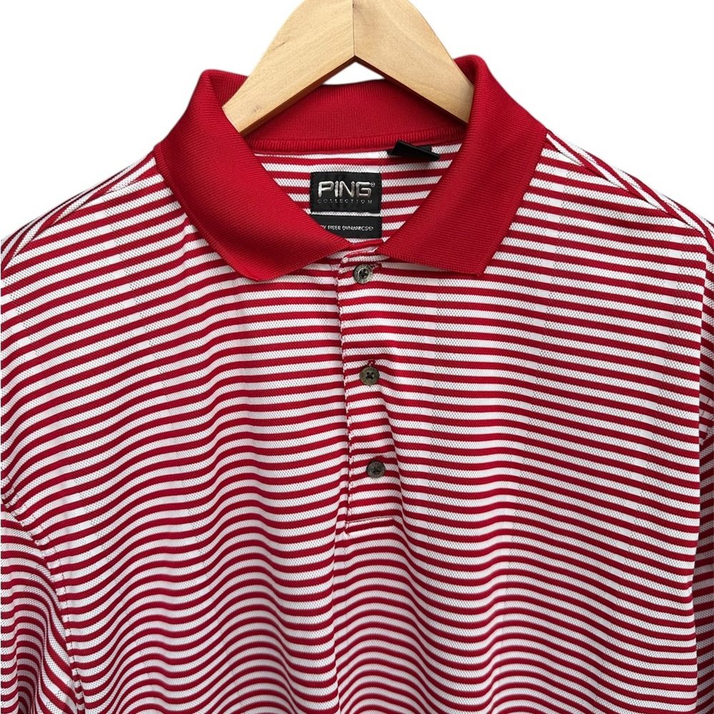 Ping Collection Golf Polo 
Dry Fiber Dynamics
Red and white